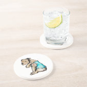 Pitbull Hund I Liebe Vater Tattoo Funny Family Getränkeuntersetzer (Seite)