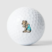 Pitbull Hund I Liebe Vater Tattoo Funny Family Golfball (Vorderseite)
