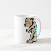 Pitbull Hund I Liebe Vater Tattoo Funny Family Kaffeetasse (VorderseiteRechts)