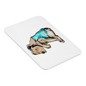 Pitbull Hund I Liebe Vater Tattoo Funny Family Magnet (Rechte Seite)