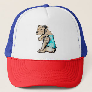 Pitbull Hund I Liebe Vater Tattoo Funny Family Truckerkappe