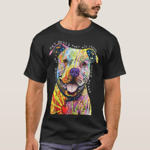 Pitbull Hund liebt I Liebe Pitbull T-Shirt
