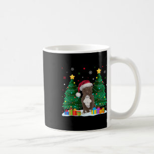 Pitbull Hund liebt Weihnachtsmannmütze Ugly Christ Kaffeetasse