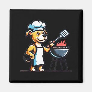 Pitbull-Hund macht Barbecue-Hundeliebhaber lustige Magnet