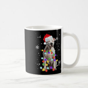 Pitbull Hund Merry Dogmas Weihnachtsfeiertag Kaffeetasse