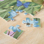 Pitbull Hund mit Blume Frühjahr Puzzle (Seite)