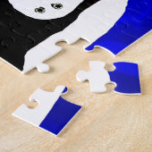 Pitbull Hund mit Tätowierungen und Piercings Puzzle (Seite)