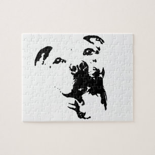 Pitbull Hund Puzzle