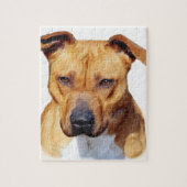Pitbull Hund Puzzle (Vertikal)