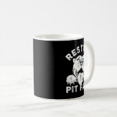 Pitbull-Hund ruht Pit Gesicht Sarkastischer Humor Kaffeetasse (VorderseiteRechts)