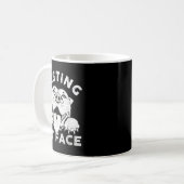 Pitbull-Hund ruht Pit Gesicht Sarkastischer Humor Kaffeetasse (Vorderseite Links)
