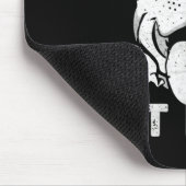 Pitbull-Hund ruht Pit-Gesicht sarkastischer Humor Mousepad (Ecke)
