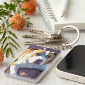 Pitbull Hund Schlüsselanhänger (Vorderseite rechts)