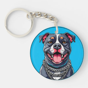 Pitbull-Hund Schlüsselanhänger
