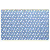 Pitbull Hund Silhouette Pet Pit Bull Light Blue Stoff (Fat Quarter (45,7 x 55,9 cm))