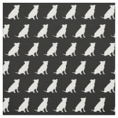 Pitbull Hund Silhouette Pit Bull Stoff (Muster)