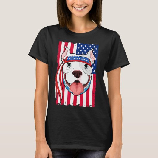 Pitbull-Hund T-Shirt (Vorderseite)