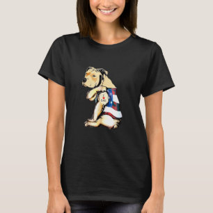 Pitbull-Hund-Tattoo für Männer Ich liebe Papa T-Shirt