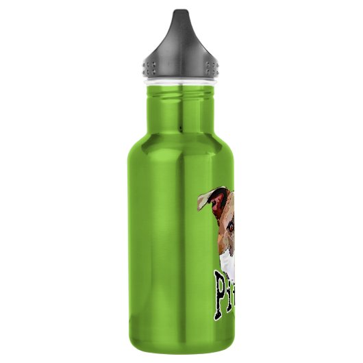 Pitbull Hund Trinkflasche (Links)