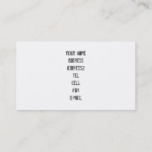 Pitbull Hund Visitenkarte (Rückseite)