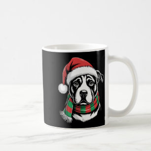 Pitbull-Hund Weihnachtsmann Hut Schal Weihnachtsko Kaffeetasse