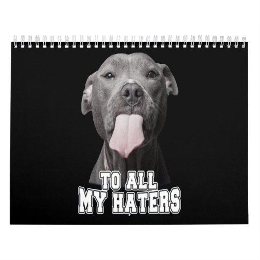 Pitbull Hund zu all meinen Hasen Kalender (Titelbild)