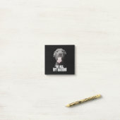 Pitbull Hund zu all meinen Hasen Post-it Klebezettel (Auf Schreibtisch)