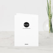 Pitbull-Hündchen Dankeskarte (Rückseite)