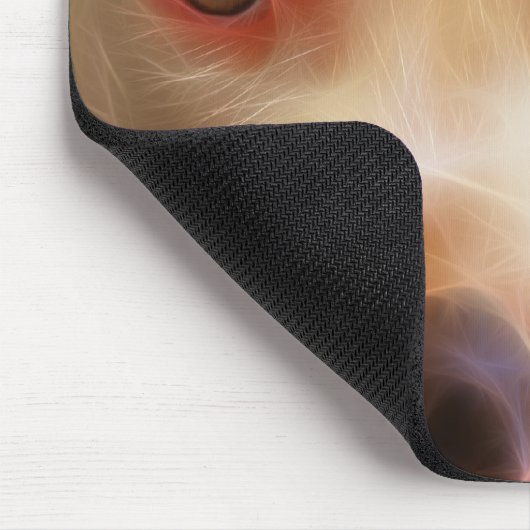 Pitbull Hündchen mustert Kunst-Fotografie Mousepad (Ecke)