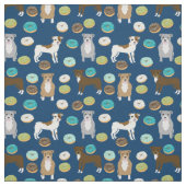Pitbull Hunde Marinebrüche Stoff (Muster)