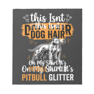 Pitbull-Hundehaar Glitter Lustiger Hund Notizblock