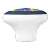 Pitbull HundeKeramikfach-Griffzug Keramikknauf (Seitenansicht)