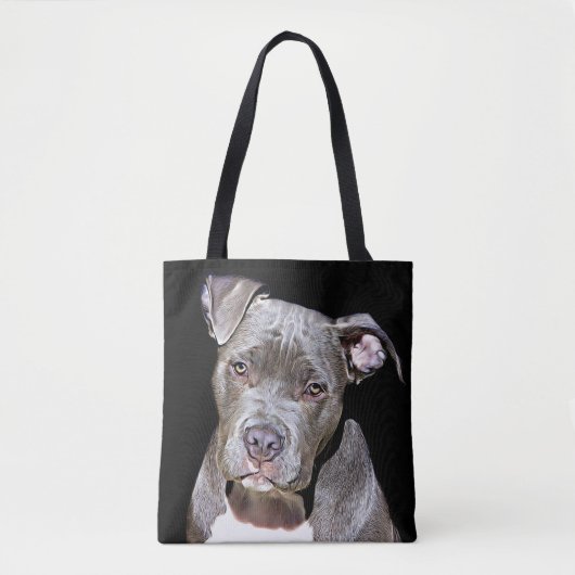 PITBULL HUNDElustige TASCHEN-TASCHE Tasche (Vorderseite)