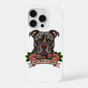 Pitbull-Hundepapa Rettet meine Rasse nicht Mobben iPhone 15 Pro Hülle