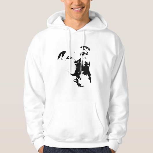 Pitbull Hundeshirt Hoodie (Vorderseite)