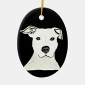 Pitbull Hundezucht Keramikornament (Vorne)