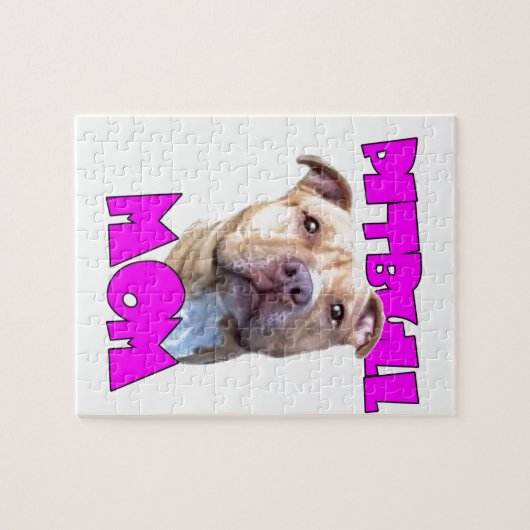 Pitbull HundMama Puzzle (Horizontal)