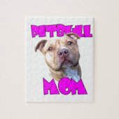 Pitbull HundMama Puzzle (Vertikal)