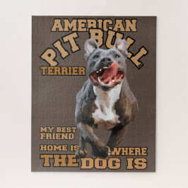 Pitbull - I Liebe Hunde Puzzle