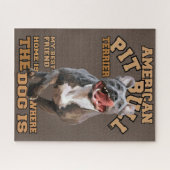 Pitbull - I Liebe Hunde Puzzle (Horizontal)