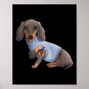 Pitbull I Liebe Mama Tattoo Dog Funny Mütter Day G Poster