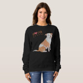 Pitbull I Liebe mein Hund Sweatshirt (Vorne ganz)