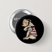 Pitbull I Liebe Vater Tattoo Vathers Day Button (Vorne & Hinten)