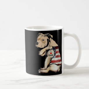 Pitbull I Liebe Vater Tattoo Vathers Day Kaffeetasse