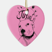 Pitbull Illustration Keramikornament (Rechts)