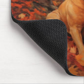 Pitbull im Herbst Leaves Fall Inspiriert Mousepad (Ecke)