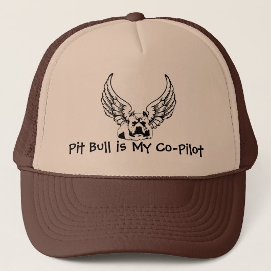 Pitbull ist mein Kopilot - Truckerkappe (Vorderseite)