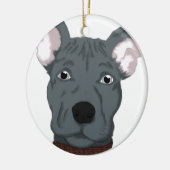 Pitbull Keramikornament (Links)