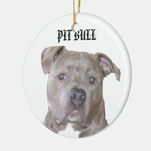 PITBULL KERAMIKORNAMENT (Links)