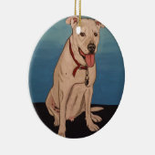 Pitbull Keramikornament (Rechts)